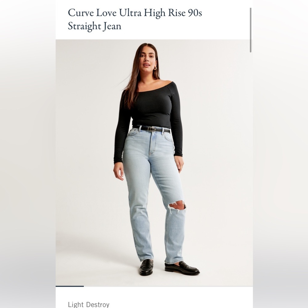 Abercrombie Curve Love 90s Straight Ultra High Rise (34/18L)
